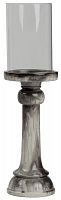 подсвечник серый со стеклом высокий colors light grey, 63 см в Комсомольск-на-Амуре
