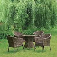 обеденная группа из искусственного ротанга на 4 персоны bobo в Комсомольск-на-Амуре
