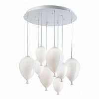 подвесная люстра ideal lux clown sp8 bianco в Комсомольск-на-Амуре