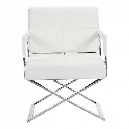 кресло aster x chair кожа белое в Комсомольск-на-Амуре