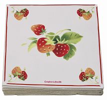 салфетки бумажные клубника comptoir de famille в Комсомольск-на-Амуре