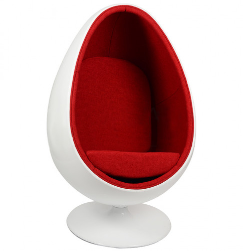 кресло ovalia egg style chair красное в Комсомольск-на-Амуре