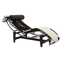 шезлонг chaise longue lc4 черно-белый в Комсомольск-на-Амуре