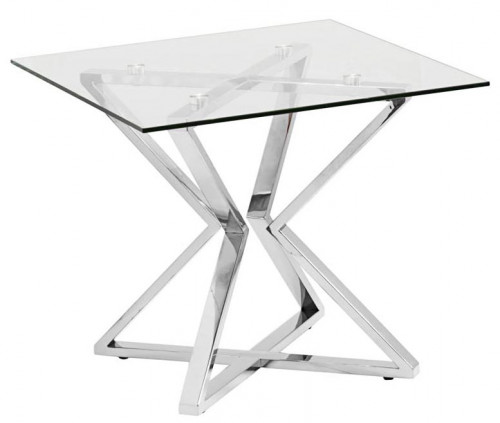 стол журнальный cube silver хром в Комсомольск-на-Амуре