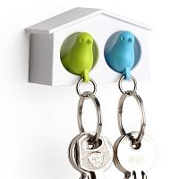 держатель+брелок для ключей двойной mini sparrow зеленый-голубой в Комсомольск-на-Амуре