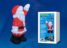 фигурка светодиодная «дед мороз» 38х24x60см (ul-00002332) uld-m3860-120/sta white ip20 xmasman в Комсомольск-на-Амуре