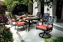 комплект мебели из литого алюминия барселона обеденная группа на 6 персон в Комсомольск-на-Амуре