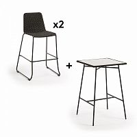 комплект мебели pack 624 freeman стол + 2 стула от la forma (ex julia grup) в Комсомольск-на-Амуре