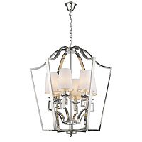 люстра presidential 6 от delight collection белая/никель в Комсомольск-на-Амуре