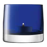 подсвечник стеклянный синий для чайной свечи light colour, 8,5 см в Комсомольск-на-Амуре