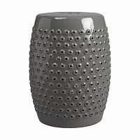 керамический столик-табурет cutwork garden stool серый в Комсомольск-на-Амуре
