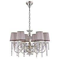 подвесная люстра crystal lux alegria sp6 silver-brown в Комсомольск-на-Амуре