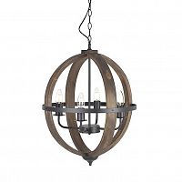 люстра на 4 рожка коричневого цвета в Комсомольск-на-Амуре