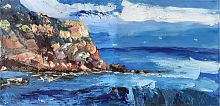картина маслом утес у моря в Комсомольск-на-Амуре