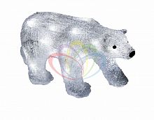 светодиодная фигура медведь белый 17см в Комсомольск-на-Амуре