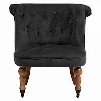 кресло amelie french country chair серый велюр м в Комсомольск-на-Амуре