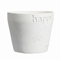 цветочный горшок happy белый в Комсомольск-на-Амуре