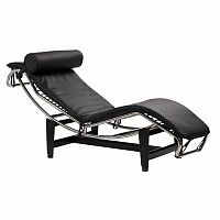 шезлонг chaise longue lc4 черный в Комсомольск-на-Амуре