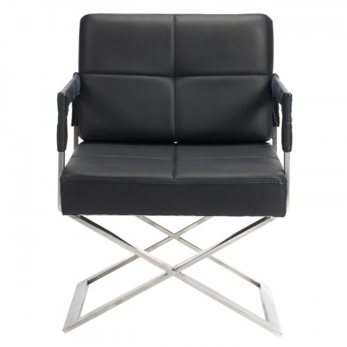 кресло aster x chair экокожа черное в Комсомольск-на-Амуре