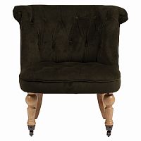 кресло amelie french country chair серо-коричневое в Комсомольск-на-Амуре