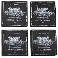 подставки под стакан квадратные сланец (набор шт) comptoir de famille в Комсомольск-на-Амуре
