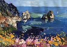 картина маслом морские скалы в Комсомольск-на-Амуре