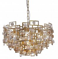 подвесная люстра crystal lux diego sp9 d600 gold в Комсомольск-на-Амуре