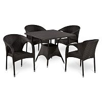 обеденная группа мора плетеная коричневая на 4 персоны в Комсомольск-на-Амуре