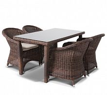 эспрессо шоколад, обеденная группа на 4 персоны ,коричневый в Комсомольск-на-Амуре