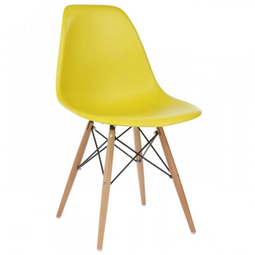 стул деревянный eames pc-015 yellow в Комсомольск-на-Амуре