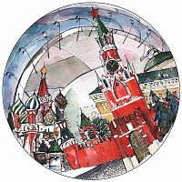 тарелка сувенирная спасская башня в Комсомольск-на-Амуре