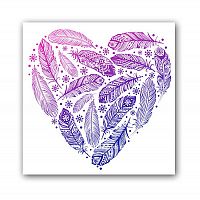 постер heart а3 (фиолетовый) в Комсомольск-на-Амуре