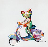 картина маслом лягушка и мопед в Комсомольск-на-Амуре