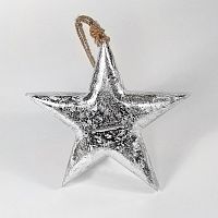 игрушка на елку звезда серебряная snow star, 15х15х2,5 см в Комсомольск-на-Амуре