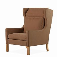 кресло wingback коричневый в Комсомольск-на-Амуре