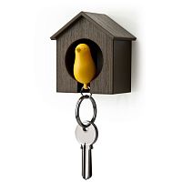 держатель+брелок для ключей sparrow коричневый-желтый в Комсомольск-на-Амуре
