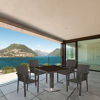 комплект плетеной мебели timol коричневый на 4 персоны в Комсомольск-на-Амуре