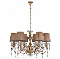 подвесная люстра crystal lux alegria sp6 gold-brown в Комсомольск-на-Амуре