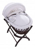 колыбель-переноска premium moses basket темная, белое белье в Комсомольск-на-Амуре