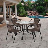 комплект мебели асоль-3 коричневый на 4 персоны в Комсомольск-на-Амуре