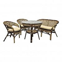 комплект обеденный java-3 на 4 персоны , коричневый в Комсомольск-на-Амуре