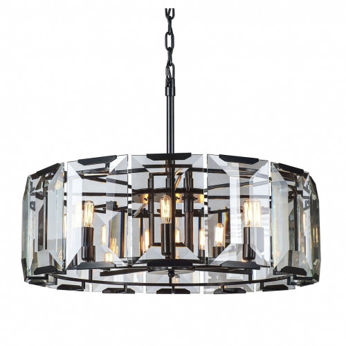 люстра harlow round d75 черное основание, прозрачное стекло в Комсомольск-на-Амуре