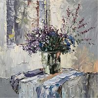 картина маслом сине-фиолетовый в Комсомольск-на-Амуре