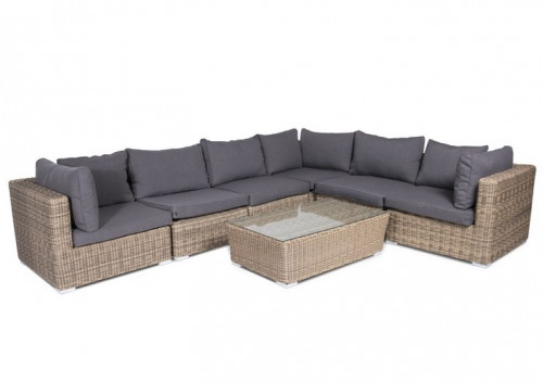 модуль лунго угловой на 6 персон серый в Комсомольск-на-Амуре