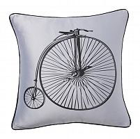 подушка с ретро-велосипедом retro bicycle grey в Комсомольск-на-Амуре