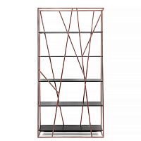стеллаж powell copper черный дуб в Комсомольск-на-Амуре