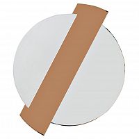 зеркало круглое с коричневой зеркальной вставкой 86x107x2,5 см в Комсомольск-на-Амуре