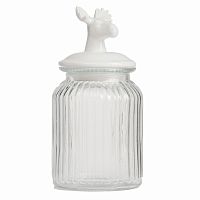 декоративная банка с крышкой deer средняя в Комсомольск-на-Амуре