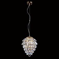 подвесной светильник crystal lux charme sp3+3 led gold/transparent в Комсомольск-на-Амуре