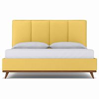 кровать двуспальная 160х200 желтая carter gold в Комсомольск-на-Амуре